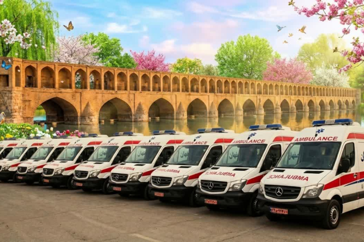 اهدای آمبولانس توسط خیرین