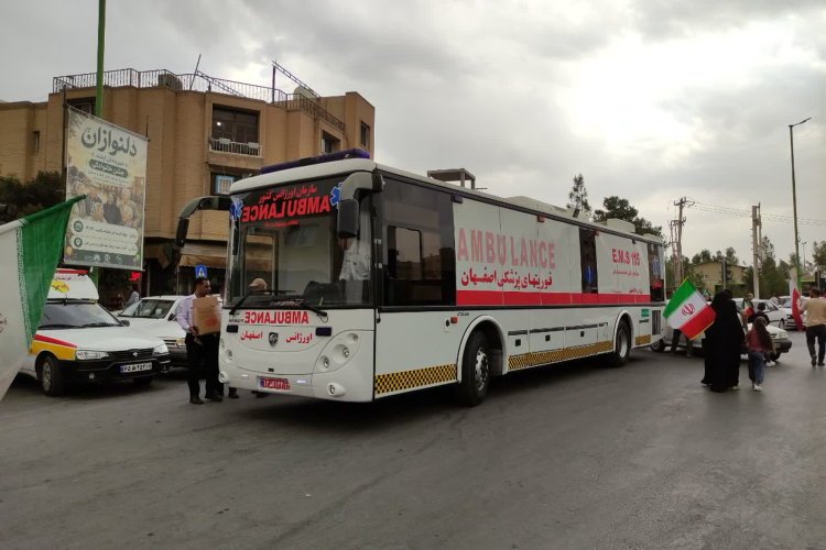 پوشش امدادی رزمایش جان فدا توسط اورژانس