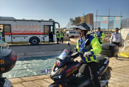 اورژانس در مانور حماسه و ایثار