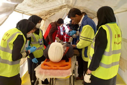 اورژانس در مانور حماسه و ایثار