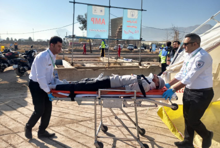 اورژانس در مانور حماسه و ایثار