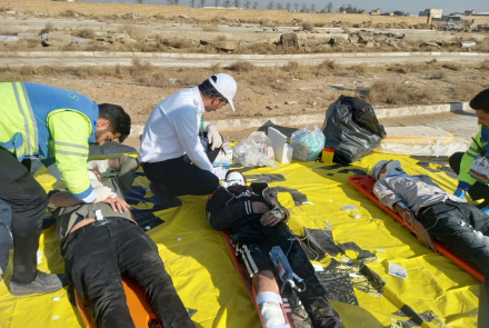 اورژانس در مانور حماسه و ایثار