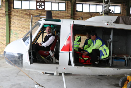 افتتاح پایگاه اورژانس هوایی خور